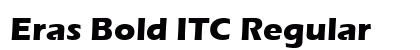 Eras Bold ITC Regular Font Preview