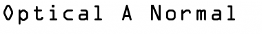 Optical A Normal Font