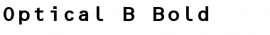 Optical B Bold Font