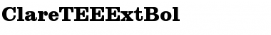 ClareTEEExtBol Regular Font