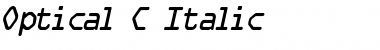 Optical C Italic Font