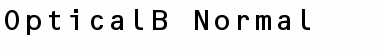 OpticalB Normal Font