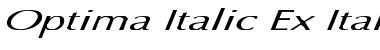 Download Optima Italic Ex Italic Font
