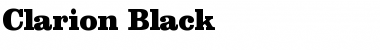 Clarion Black Font