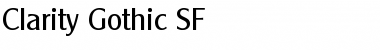 Clarity Gothic SF Regular Font