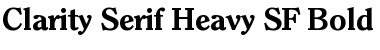 Clarity Serif Heavy SF Font