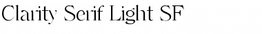 Clarity Serif Light SF Regular Font