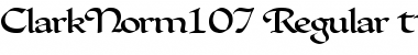 ClarkNorm107 Regular Font