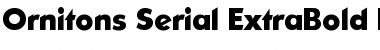 Download Ornitons-Serial-ExtraBold Font