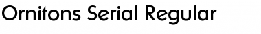 Ornitons-Serial Regular Font