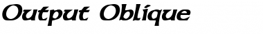 Output Font