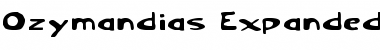 Ozymandias Expanded Expanded Font