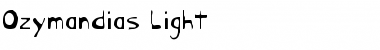 Ozymandias Light Light Font