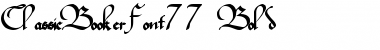 ClassicBookerFont77 Font