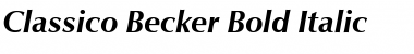 Classico Becker Bold Italic