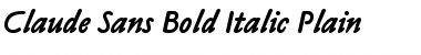 Download Claude Sans Bold Italic Font
