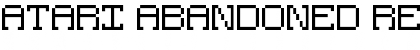 Atari Abandoned Font