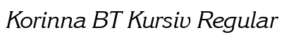 Korinna BT Kursiv Regular font free download