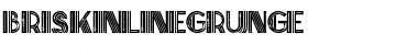 Brisk inline grunge Regular Font