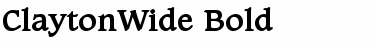 ClaytonWide Bold Font