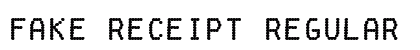 Fake Receipt Regular Font Preview