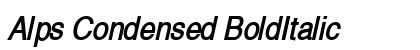 Alps Condensed BoldItalic