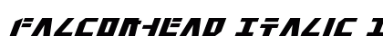 Falconhead Italic Preview