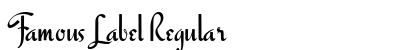 Famous Label Regular font free download