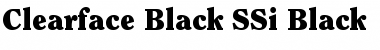 Clearface Black SSi Font