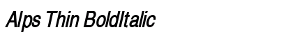Alps Thin BoldItalic