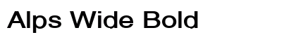 Alps Wide Bold