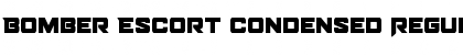 Bomber Escort Condensed Regular Font