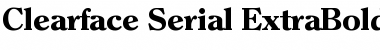 Clearface-Serial-ExtraBold Regular Font