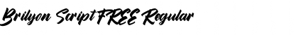 Brilyon Script FREE Font