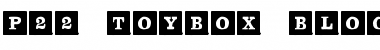 P22 ToyBox BlocksSolidBold Regular Font