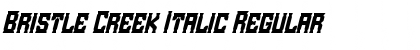Download Bristle Creek Italic Font