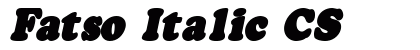 Fatso Italic CS Preview