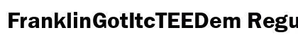 FranklinGotItcTEEDem Regular font free download