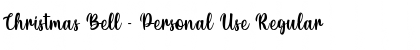 Download Christmas Bell - Personal Use Font