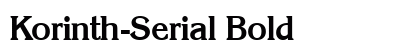 Korinth-Serial Bold Preview