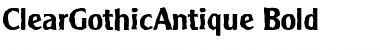 ClearGothicAntique Font