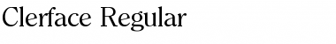 Download Clerface-Regular Font