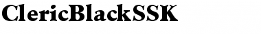 ClericBlackSSK Regular Font