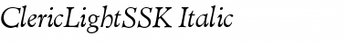 ClericLightSSK Font