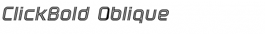 Download ClickBold Oblique Font