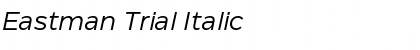 Eastman Trial Italic Font