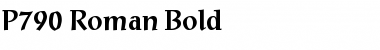 P790-Roman Bold Font