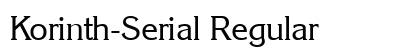 Korinth-Serial Regular font free download