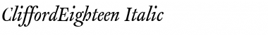 CliffordEighteen Italic