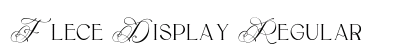 Flece Display Regular font free download